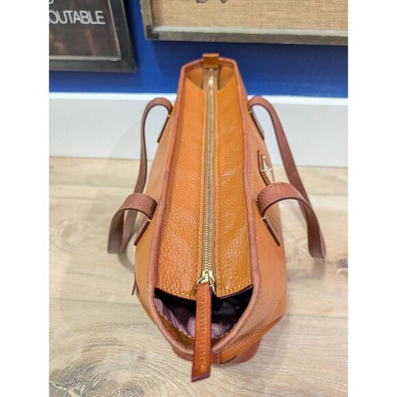 Dooney & Bourke Pebble Charleston Shopper Caramel Leather Tote Medium - Picture 5 of 16